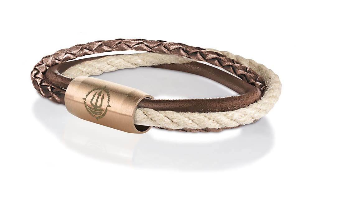 Einfach Anlegen! Maritime Armbänder aus echtem Segeltau und Leder