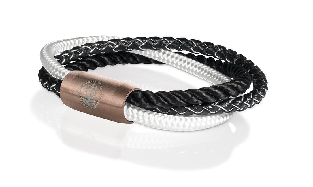 Einfach Anlegen! Maritime Armbänder aus echtem Segeltau und Leder